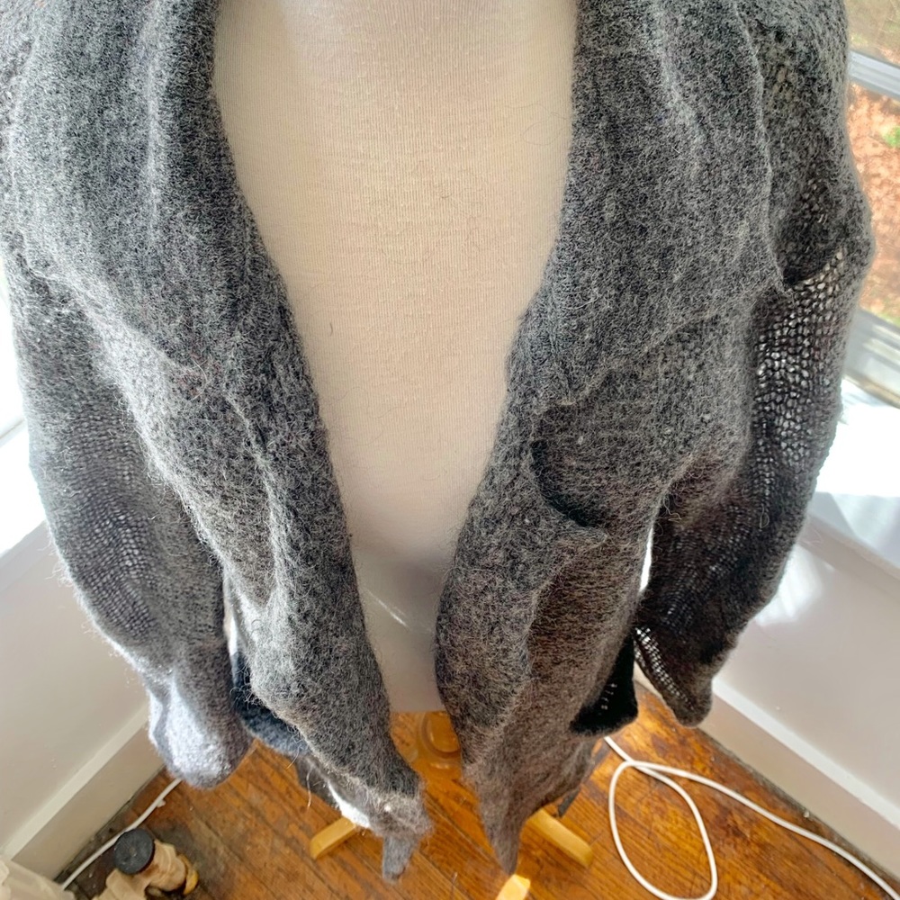 WILFRED feather light long mohair blend cardigan - Picture 2 of 10